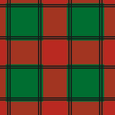 Красно-зеленый клетка плед принт