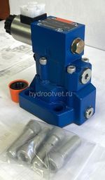 DBW20A2-5X/315XYCG24N9K4 - Предохранительный клапан Ду25 с давлением настройки до 315 бар, управление - X и Y - внешние с разгрузкой A = закрыт с электроуправлением G24