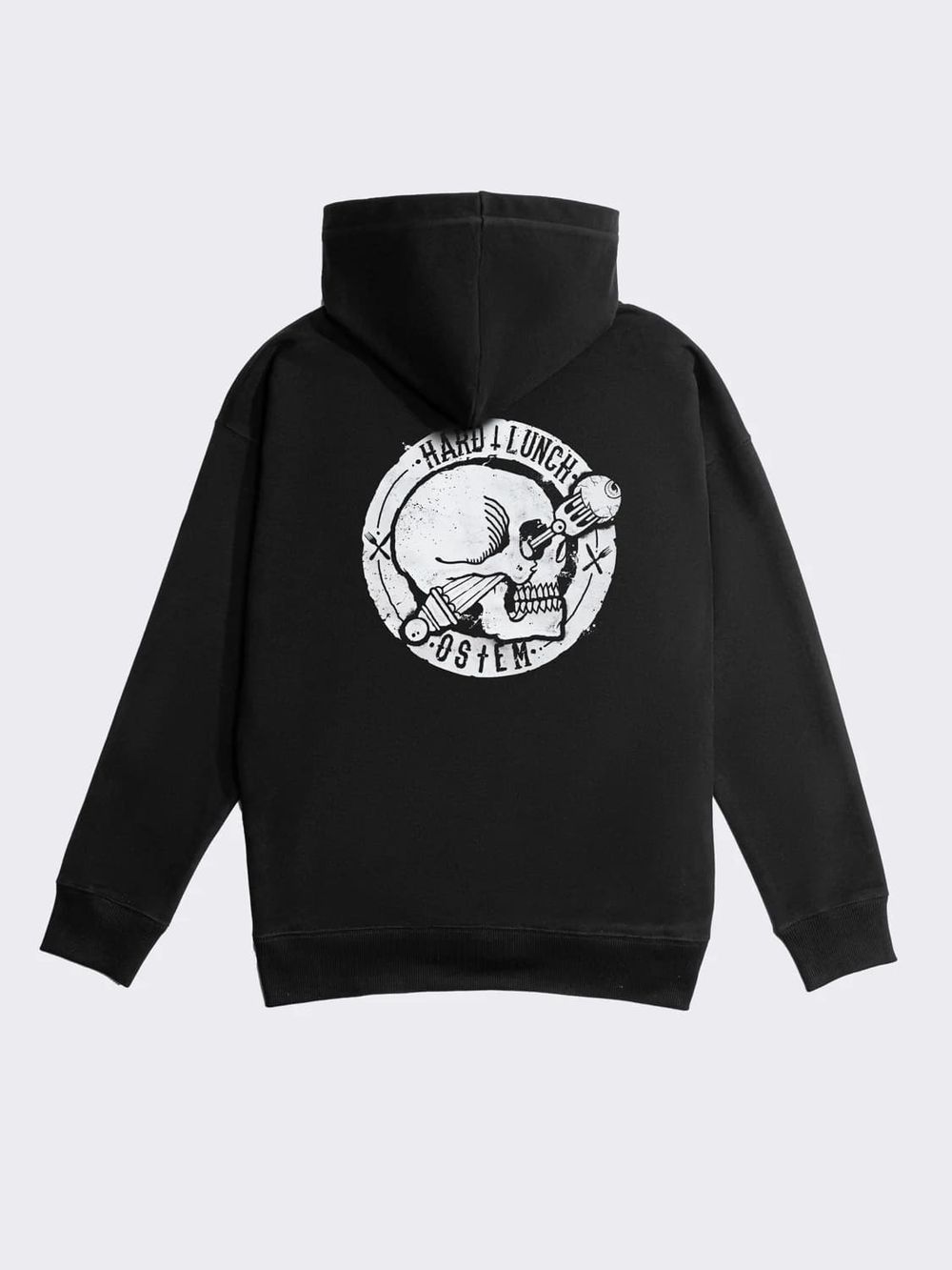 Худи Hardlunch x Ostem черный