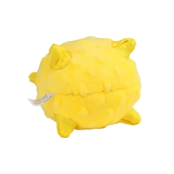 Playology puppy sensory ball сенсорный плюшевый мяч для щенков с ароматом курицы, 11 см, желтый