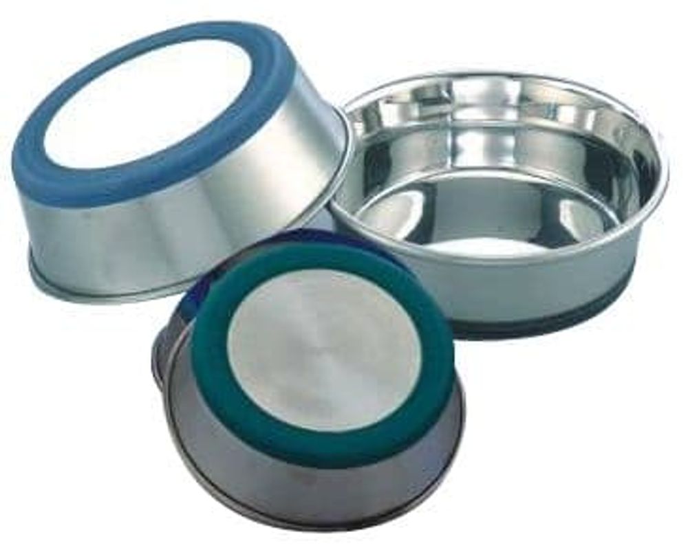Миска 0,90л металл утяжеленное дно резиновое основание ANKUR Миска 0,90л металл утяжеленное дно резиновое основание ANKUR
