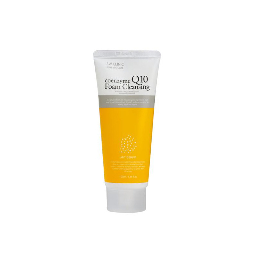 Пенка для умывания 3W Clinic Coenzyme Q10 Foam Cleansing Коэнзимом Q10 100 мл