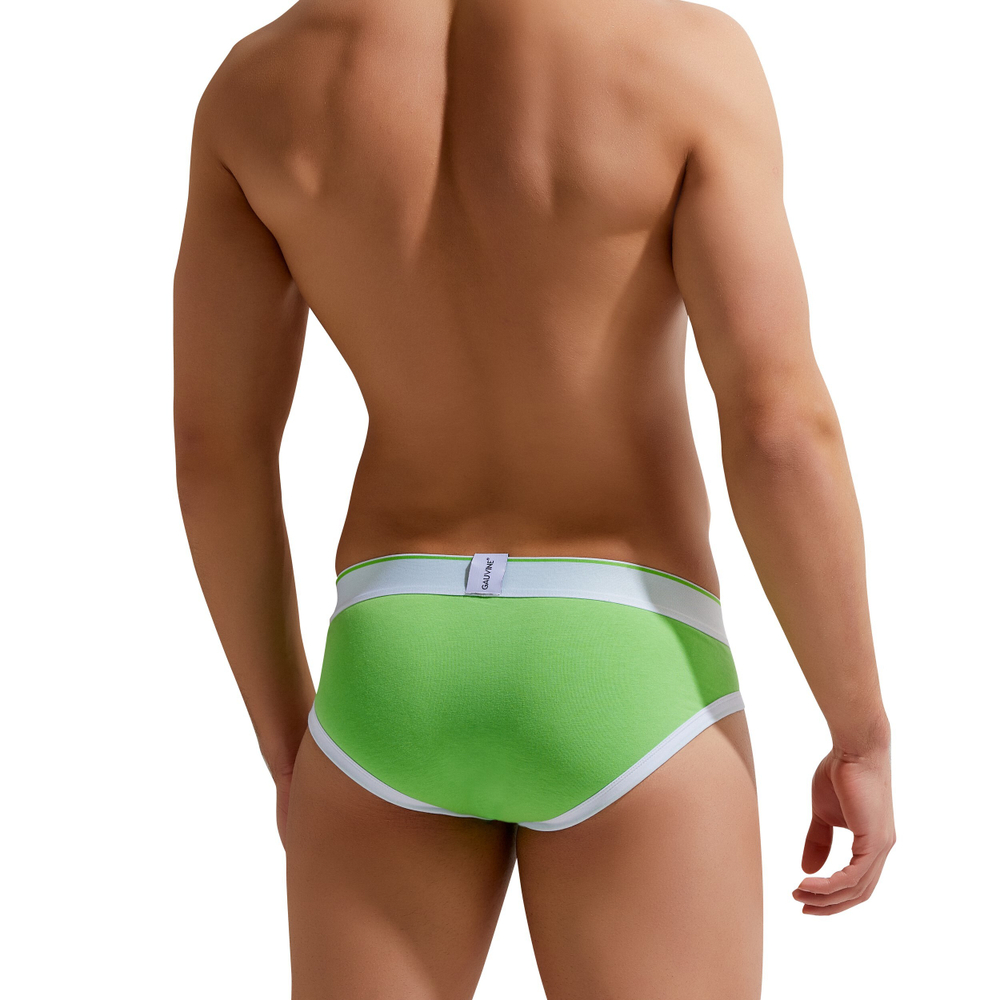 Мужские трусы брифы зеленые GAUVINE 2002