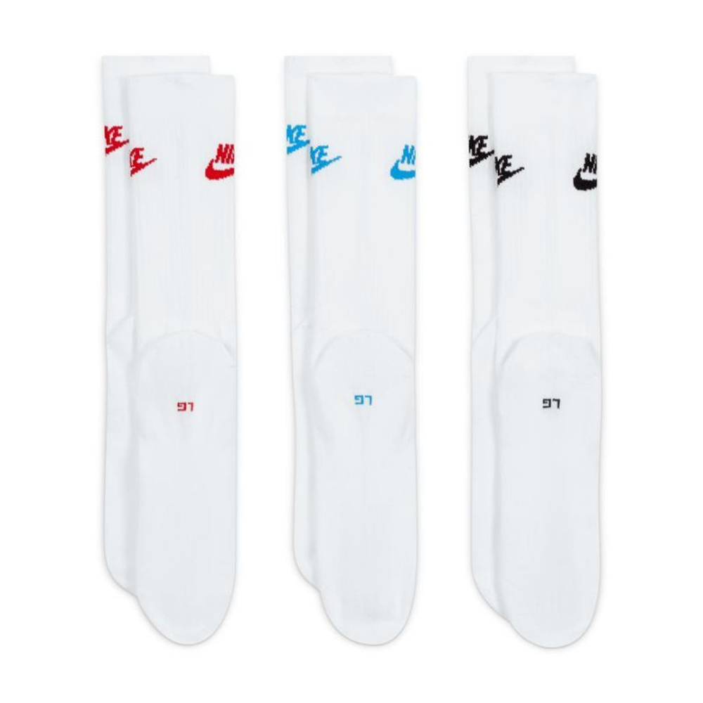 Теннисные носки Nike Sportswear Everyday Essential Crew 3P - разноцветный
