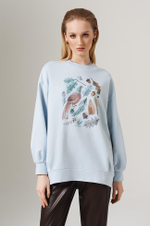 23148 Свитшот женский (голубой)