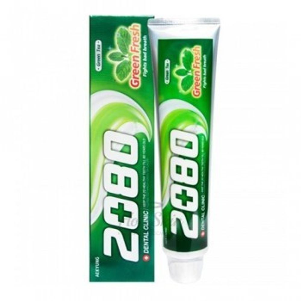 Dental Clinic 2080 Green Fresh Toothpaste зубная паста с зелёным чаем