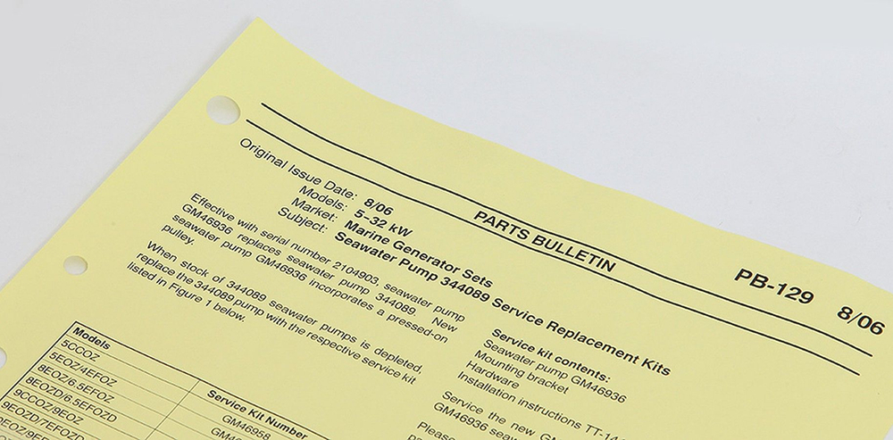 Руководство по выбору помпы забортной воды (10242301)