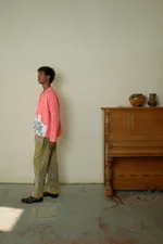 Куртка Soeurs с Большими Расшитыми Карманами / Hand-Embroidered Pockets розовая