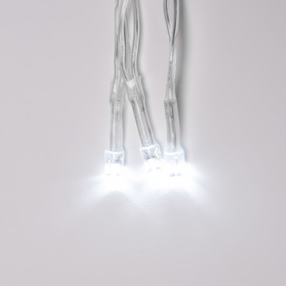 ULD-C1515-160-DTA WHITE IP20 Занавес светодиодный.1.5х1.5 м. 160 led. белый. с контроллером. провод прозрачный. IP20