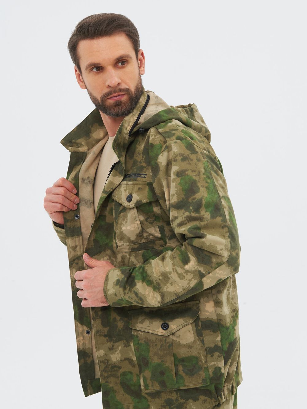 Костюм летний Крафт ткань Смесовая цвет Малахит