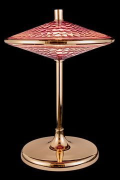 Настольная лампа LED 30W 3000К LE3027/1T GD/PU золото/розовый Chantale Leon