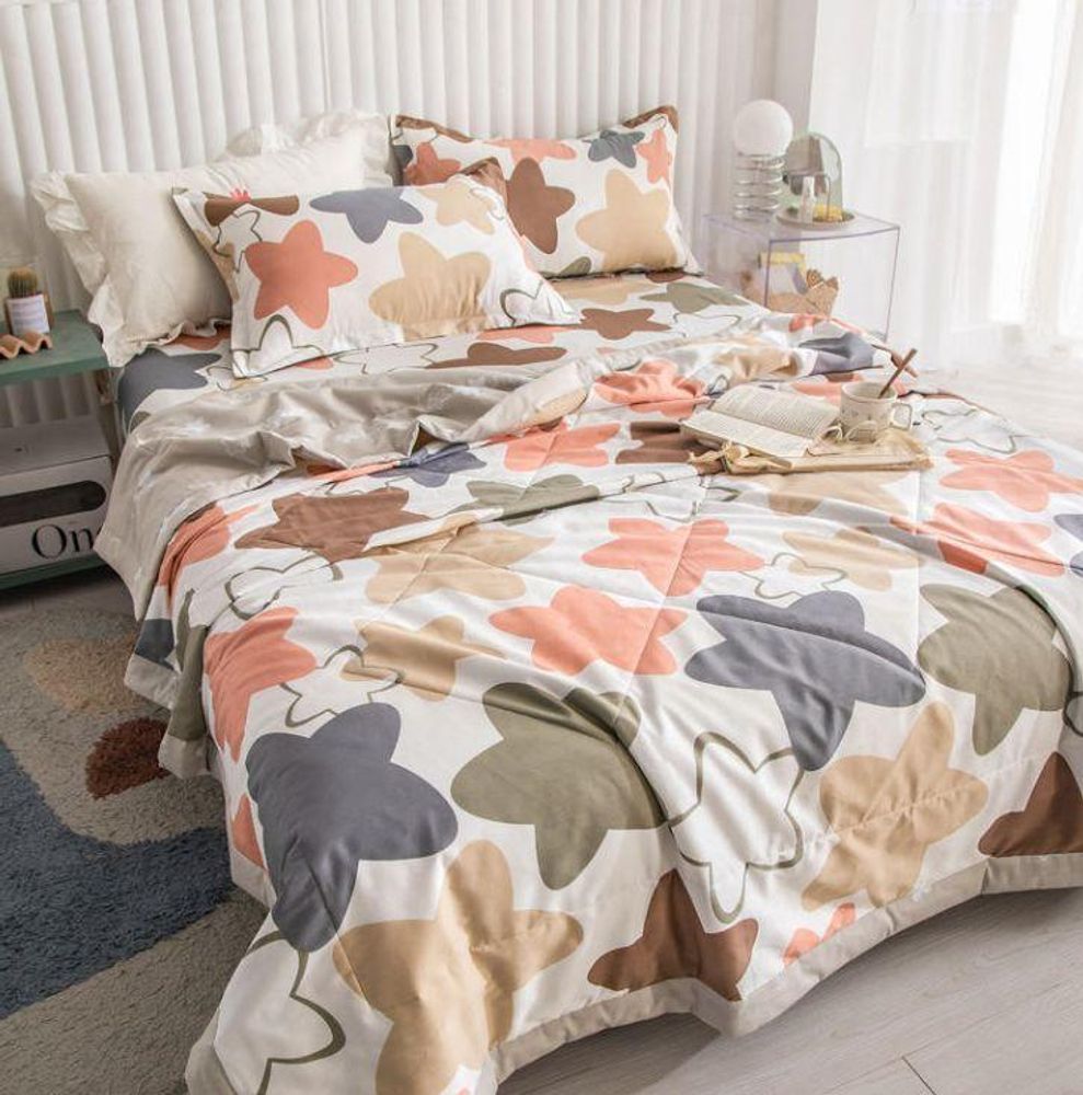 ZEPHYR HOME КПБ Полуторка с одеялом, Звездочки