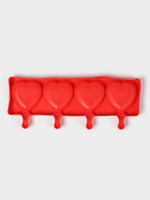 Силиконовая форма для мороженого "Сердца" 37*15см