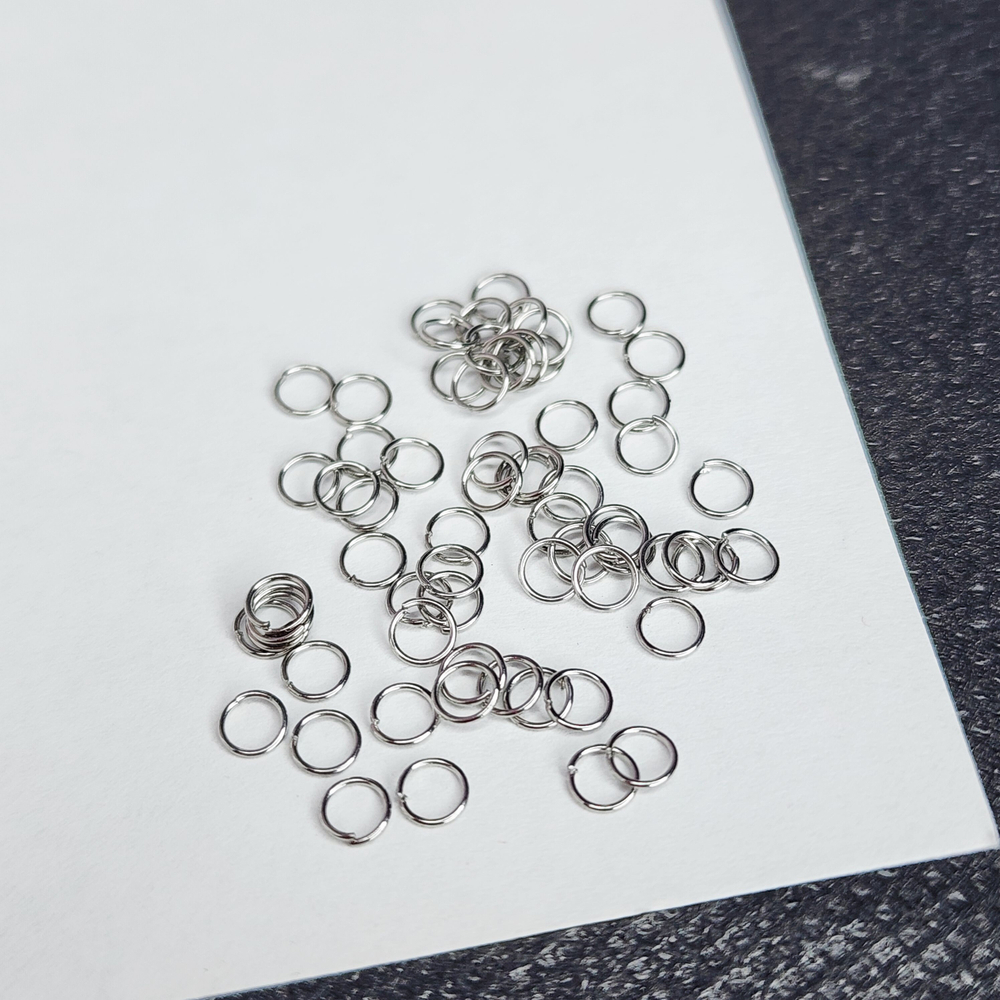 Колечки соединительные, сталь, р-р 3.5×0.4мм, цена за набор 50 шт