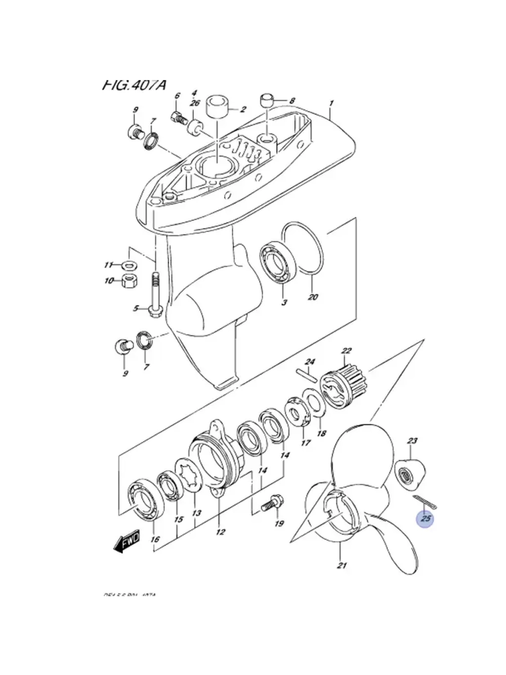 Шплинт для лодочных моторов 09204-03003-000