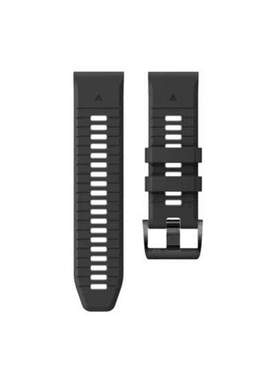 Ремешок двухцветный QuickFit 26 мм для Garmin Fenix 7x/6x/5x/5x plus/3, Descent, Tactix, Enduro, D2, Instinct 2X силиконовый (S26-PRO7X-2-BGRE)