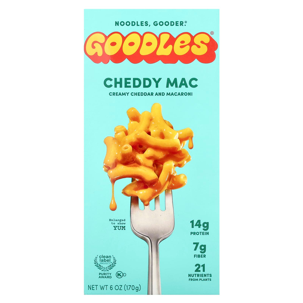 Goodles, Cheddy Mac, сливочный чеддер и макароны, 170 г (6 унций)