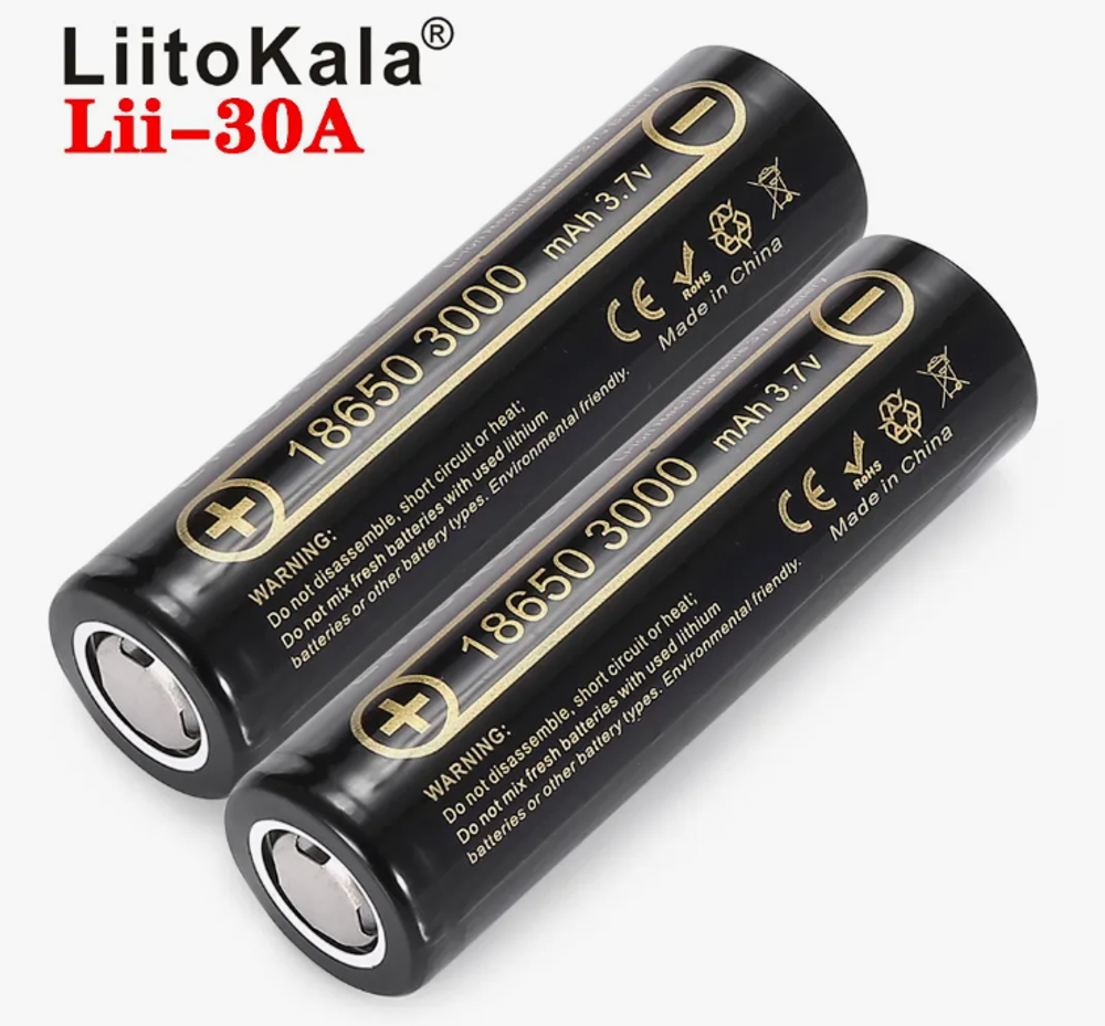 Аккумулятор LiitoKala 18650 Lii-30A 3000mAh