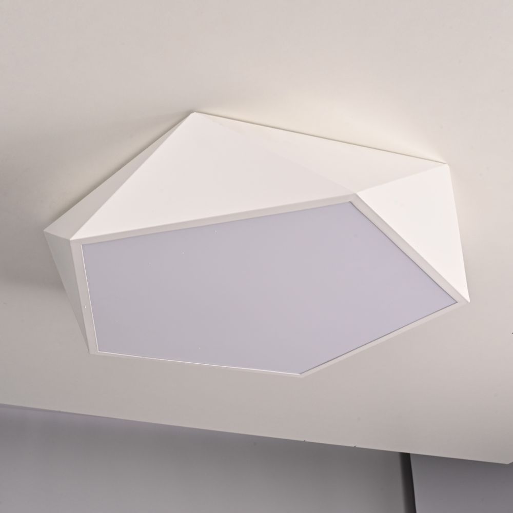 Потолочный Светодиодный Светильник Geometric White D40 By Imperiumloft