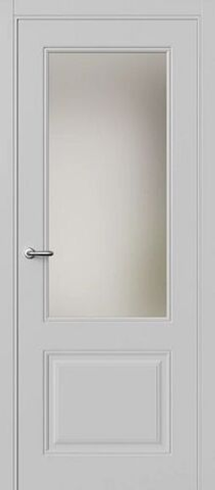 Межкомнатная дверь Фрамир Rimini 2 PO Сатинат Телегрей
