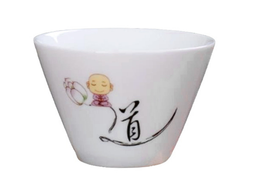 268023.1Y1 УЦЕНКА Пиала ДАО "Дао" h=3,6см, d=5,7см, 40мл, фарфор белый