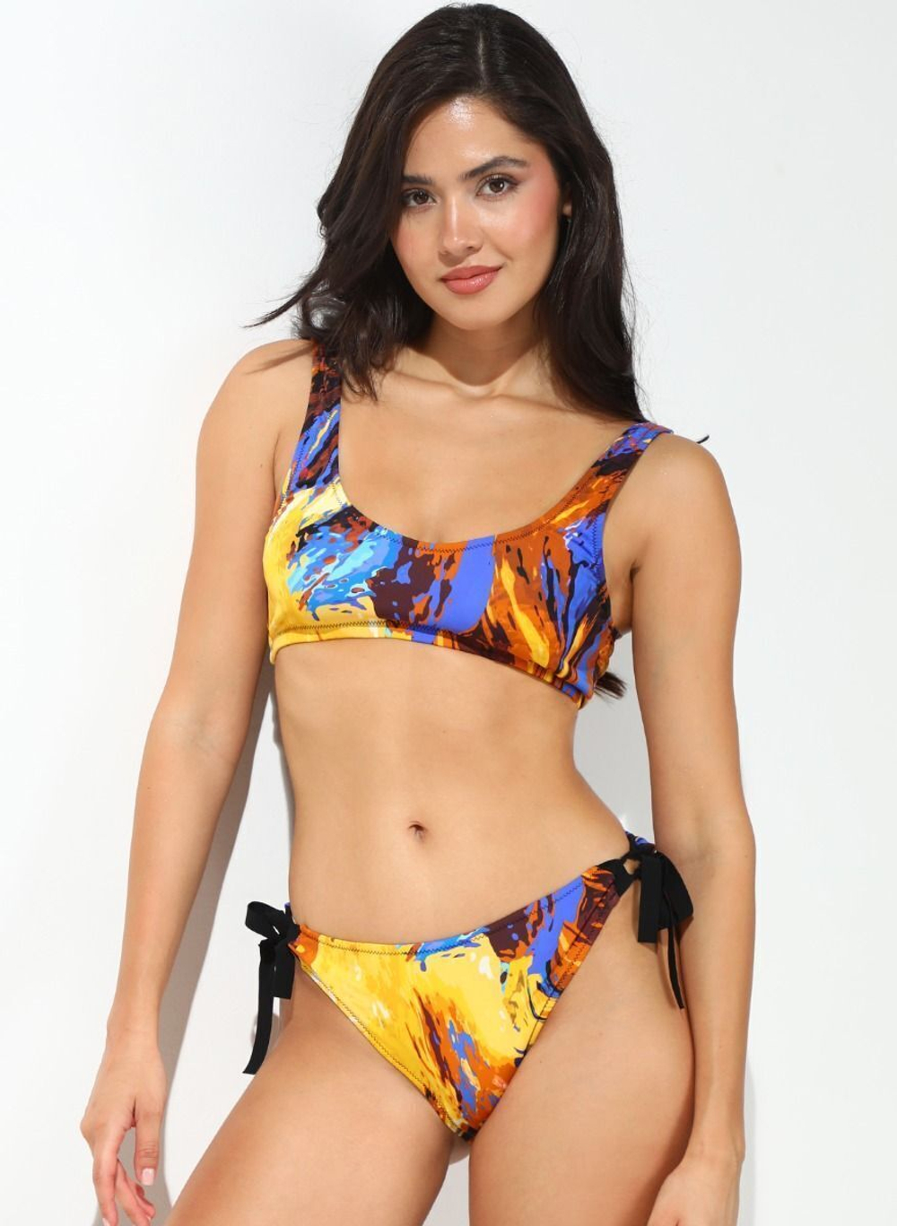 Раздельный купальник Addaura: топ и плавки (Размер: B/L) (Цвет: желтый)