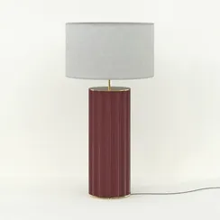 Настольная лампа Onica золотой металл / керамика Granate + белый абажур 801011/41