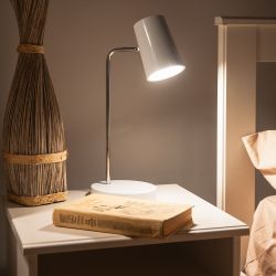 ULM-B600 6W-4500K-DIM WHITE Светильник настольный светодиодный. 6W. Сенсорный выключатель. Диммер. Белый. ТМ Uniel