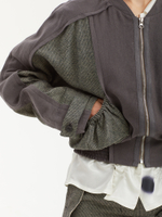 Женский Бомбер Linen Paneled