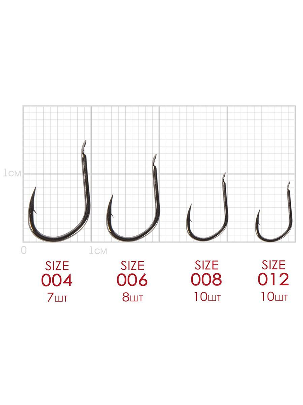 Крючки офсетные Gamakatsu Worm 323 MONSTER HOOKS BLACK размер 7/0 (упк.4шт.)