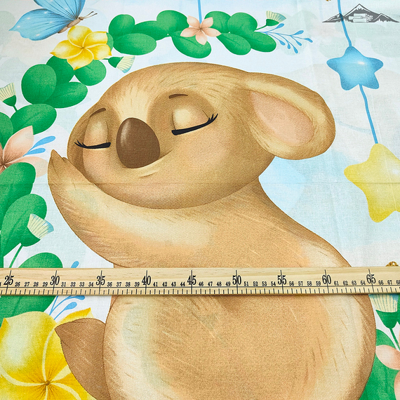 Перкаль &quot;Детство-Коала Чупся&quot; | ш.150 см | 105 г/м² | хлопок-100%