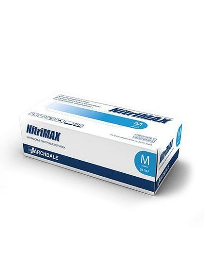 Нитриловые перчатки NitriMAX (НитриМакс), голубые