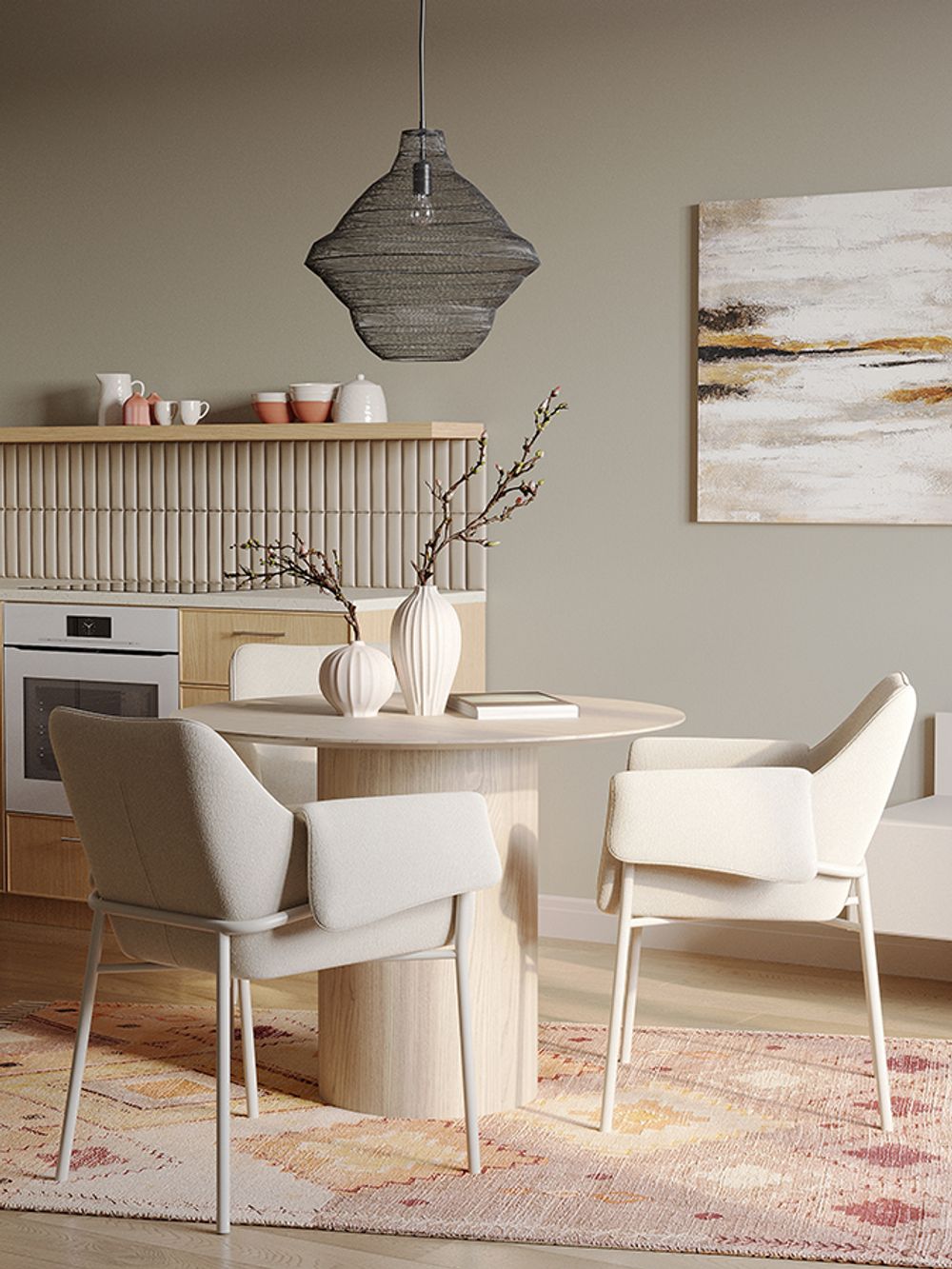 Светильник подвесной Vinger, Ø45х50 см, темно-серый