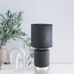 8179/1T COUNTY LN26 500 черный, керамика/текстиль Настольная лампа E14 1*40W 220V KAISA