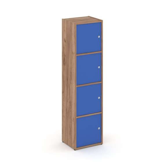 Locker plus Комплект №4 LK.K-004 Дуб Табак/Синий 408*350*1593