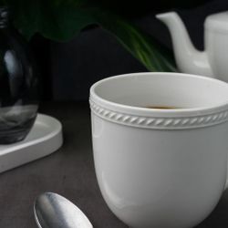 Кружка 330 мл белая d 8,5 см h9 см   Noble [6]