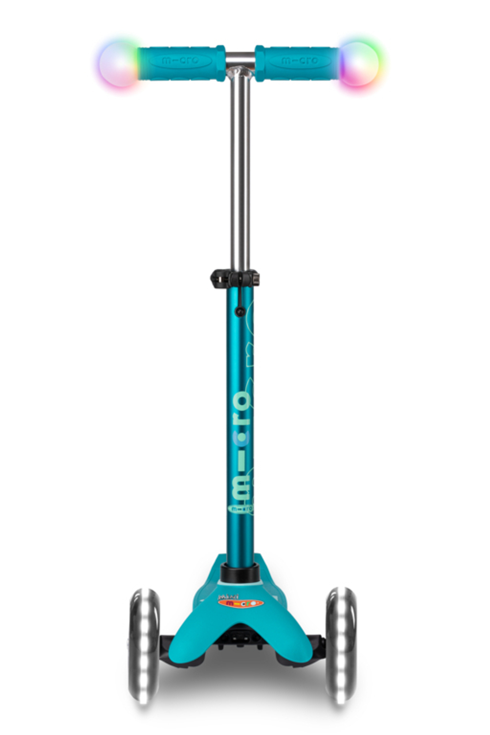 Самокат Mini Micro Deluxe Magic LED аква