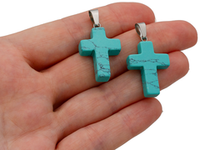 Подвеска-кулон Крест 29мм из говлита