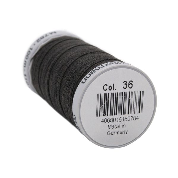 Нитки суперкрепкие Gutermann Extra Strong M782 №40 (100 метров), 5 кат. | 036 серый