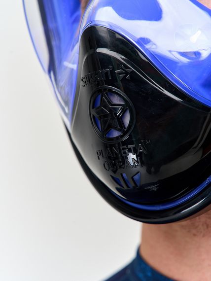 Маска полнолицевая Sargan Планета океан 2.0 черный/синий