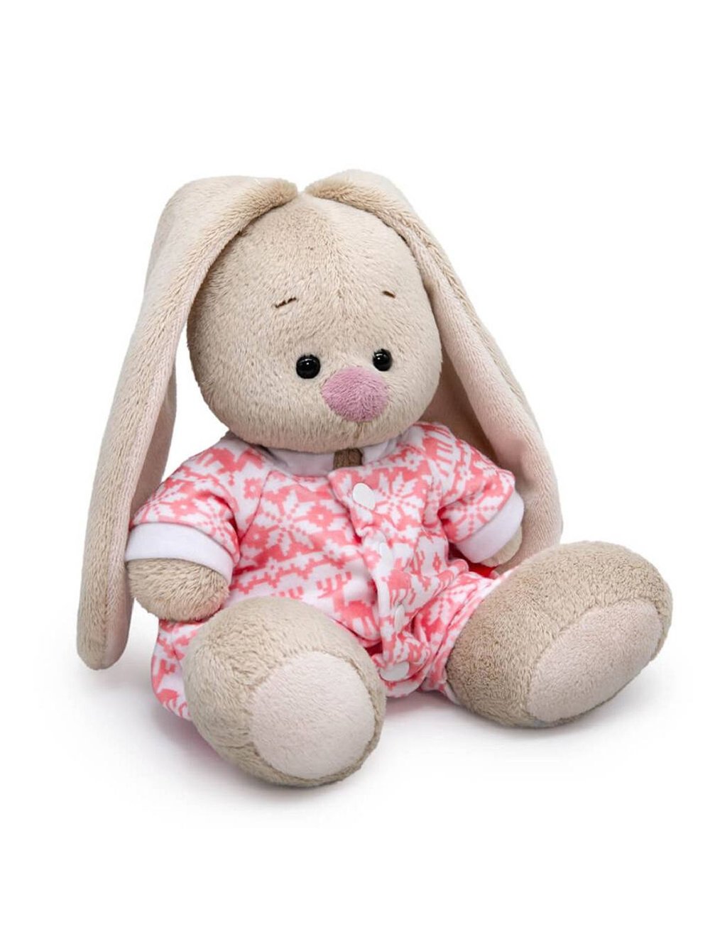 Мягкая игрушка Зайка Ми в зимней пижамке 15 см