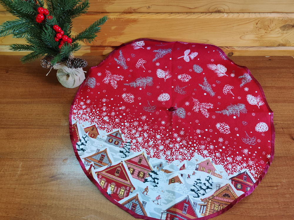 Полотенце кухонное, круглое, 2 шт, рогожка