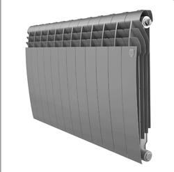 Радиатор биметаллический серый BiLiner 500 Silver 12 секций