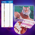 Картина стразами (алмазная мозаика) 40х50 см, ОСТРОВ СОКРОВИЩ "Тигр", на подрамнике, 662427