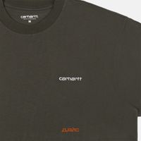  Футболка мужская Carhartt WIP Script Embroidery артикул:I030435_cypress - купить в магазине Дайс