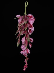 Подвесной букет Глицинии 48 см., розовый, Christmas DeLuxe (88979)