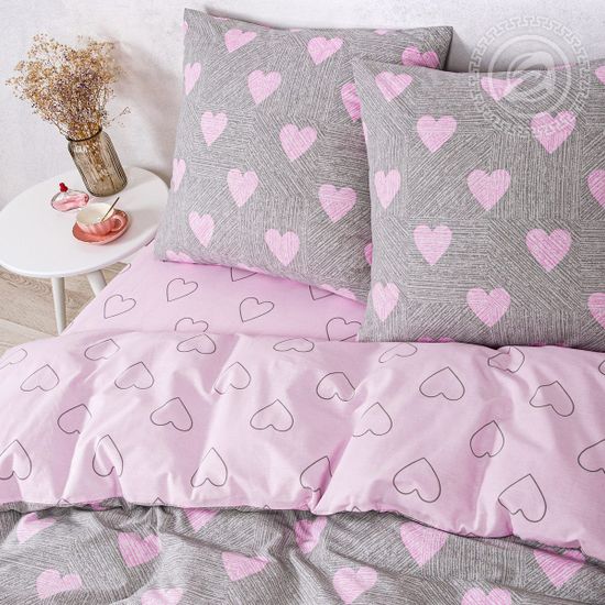 Комплект постельного белья на резинке Купидон поплин