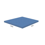 Резиновая плитка 100х100х2 см Синяя