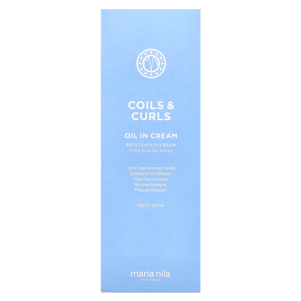 Maria Nila, Coils & Curls, масло в креме, 100 мл (3,4 жидк. унц.)
