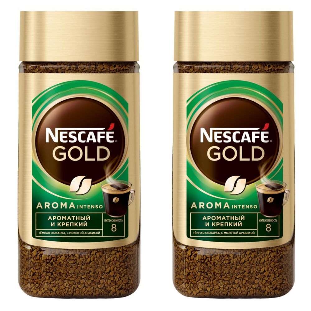 Кофе растворимый Nescafe Gold Aroma Intenso 170 г, 2 шт